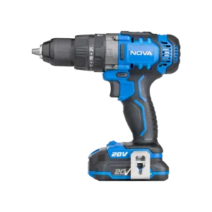 دریل شارژی نووا 20 ولت با بدنه مشکی و طراحی کامل
