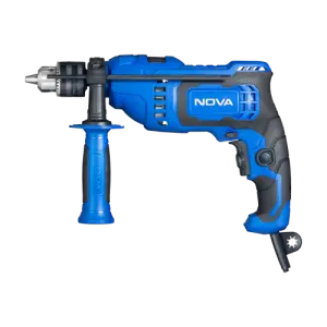 دریل چکشی نوا2233 با رنگ نقره‌ای و نمای کامل